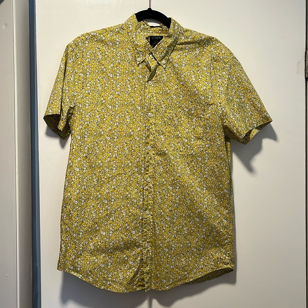J. Crew flex washed slim fit short sleeve button down